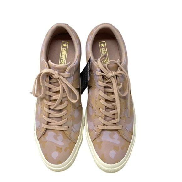 Converse One Star OX Shoes Low Top Leather Ivory Pink Men Size Sneakers 159705C - Picture 3 of 9